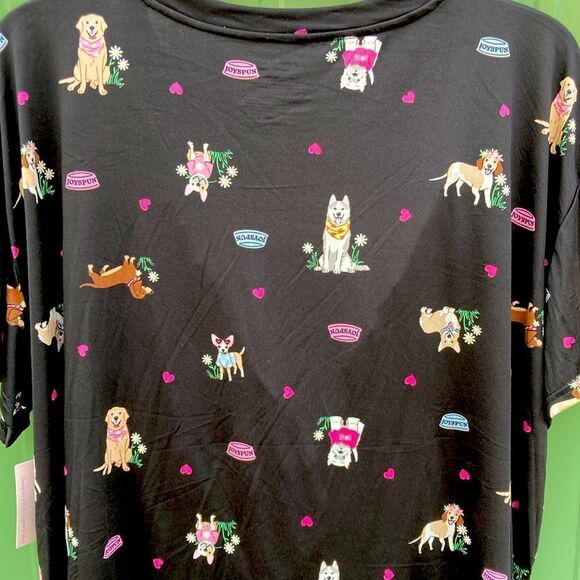 Women’s Ultra Soft Short Sleeve Pajama Lounge Sleep 2, 2-Piece Sets Size XL - Picture 3 of 12